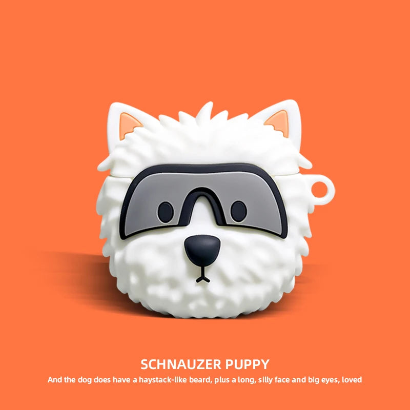 Schnauzer Puppy 3D AirPod Case Cover