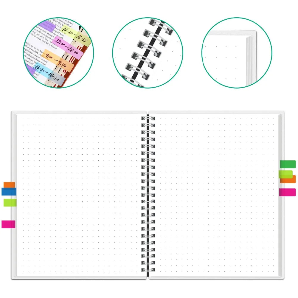 A6 Smart Reusable Spiral Notebook