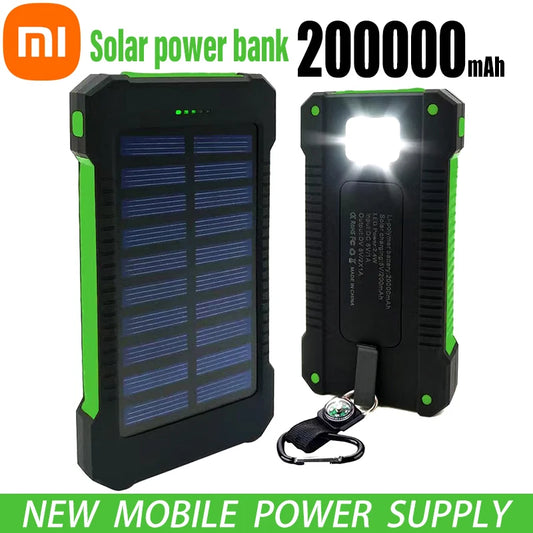 200000 MAh Solar Power Backup Power Supply Bank