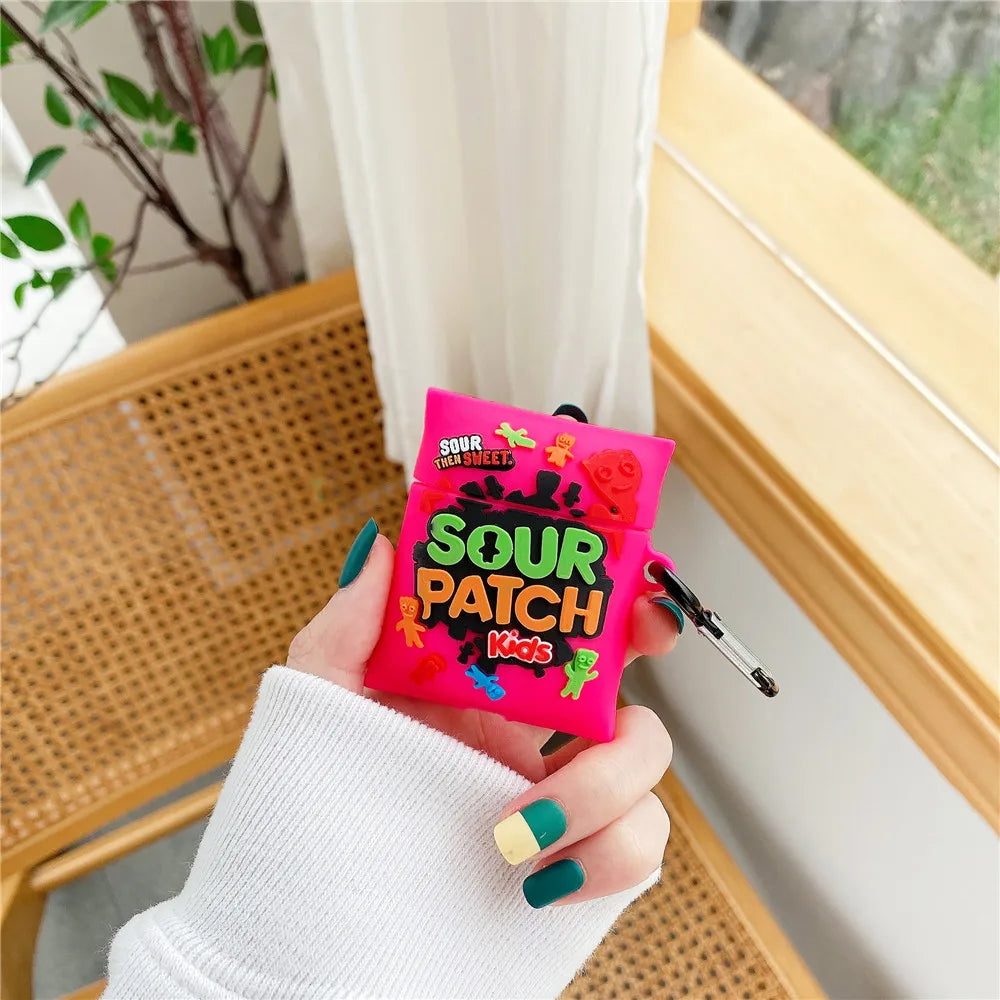 Pink Sweet N Sour Gummy Candy 3D AirPod Case Cover